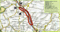 planimetria itinerario valle del tevere